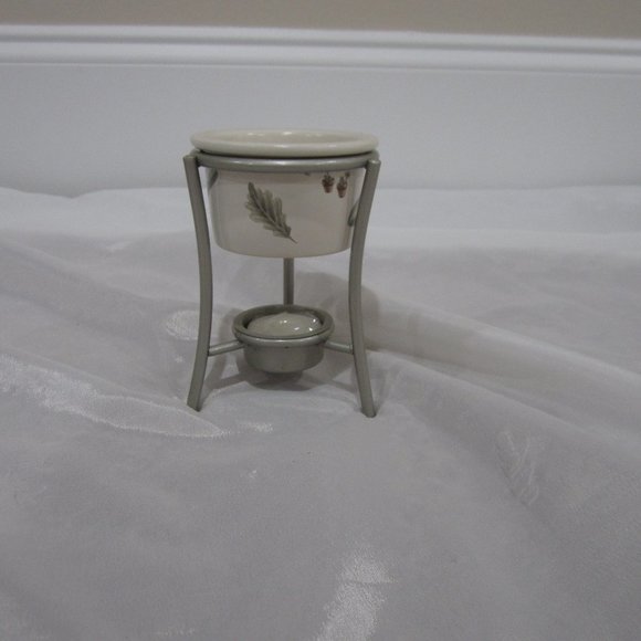 Pfaltzgraff Naturewood Tea Candle Holder - Picture 1 of 4